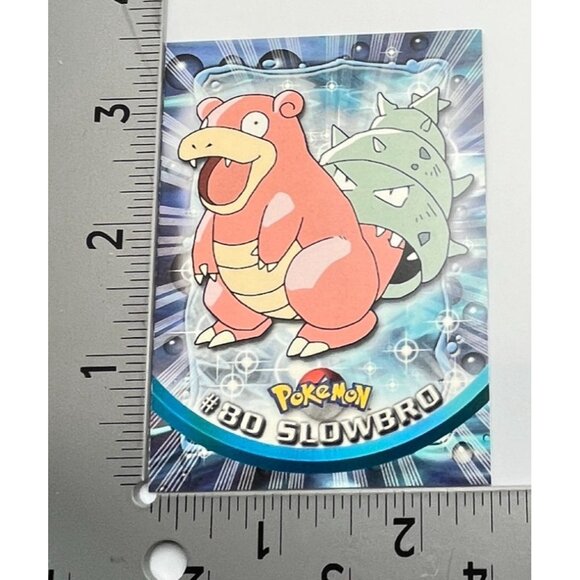 Slowbro Pokemon Card Topps #80 TV Animation Edition Series Blue Logo - Picture 3 of 5